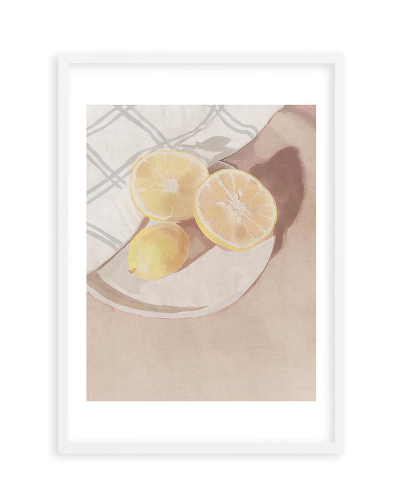 Lemons Art Print-PRINT-Olive et Oriel-Olive et Oriel-A5 | 5.8" x 8.3" | 14.8 x 21cm-White-With White Border-Buy-Australian-Art-Prints-Online-with-Olive-et-Oriel-Your-Artwork-Specialists-Austrailia-Decorate-With-Coastal-Photo-Wall-Art-Prints-From-Our-Beach-House-Artwork-Collection-Fine-Poster-and-Framed-Artwork