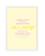Let's Party Art Print-PRINT-Olive et Oriel-Olive et Oriel-A5 | 5.8" x 8.3" | 14.8 x 21cm-White-With White Border-Buy-Australian-Art-Prints-Online-with-Olive-et-Oriel-Your-Artwork-Specialists-Austrailia-Decorate-With-Coastal-Photo-Wall-Art-Prints-From-Our-Beach-House-Artwork-Collection-Fine-Poster-and-Framed-Artwork
