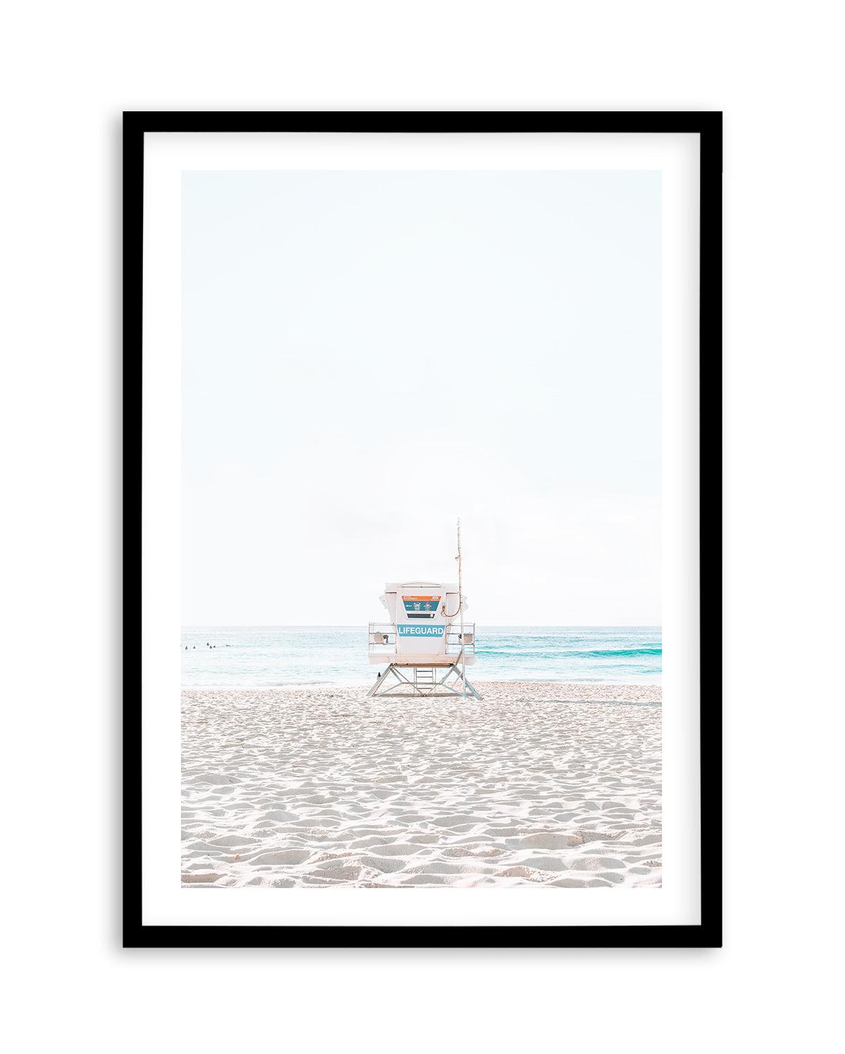 Lifeguard Tower, Bondi PT Art Print-PRINT-Olive et Oriel-Olive et Oriel-A5 | 5.8" x 8.3" | 14.8 x 21cm-Black-With White Border-Buy-Australian-Art-Prints-Online-with-Olive-et-Oriel-Your-Artwork-Specialists-Austrailia-Decorate-With-Coastal-Photo-Wall-Art-Prints-From-Our-Beach-House-Artwork-Collection-Fine-Poster-and-Framed-Artwork