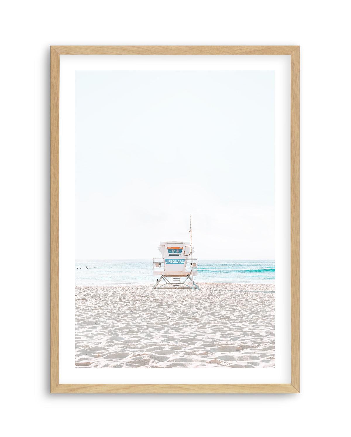 Lifeguard Tower, Bondi PT Art Print-PRINT-Olive et Oriel-Olive et Oriel-A5 | 5.8" x 8.3" | 14.8 x 21cm-Oak-With White Border-Buy-Australian-Art-Prints-Online-with-Olive-et-Oriel-Your-Artwork-Specialists-Austrailia-Decorate-With-Coastal-Photo-Wall-Art-Prints-From-Our-Beach-House-Artwork-Collection-Fine-Poster-and-Framed-Artwork