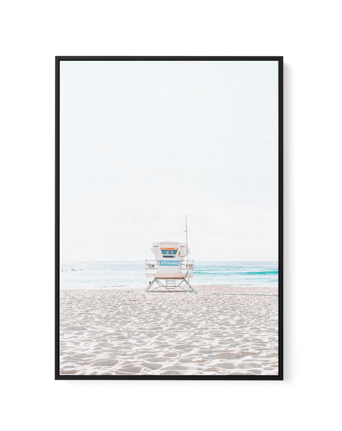 Lifeguard Tower, Bondi PT | Framed Canvas-CANVAS-You can shop wall art online with Olive et Oriel for everything from abstract art to fun kids wall art. Our beautiful modern art prints and canvas art are available from large canvas prints to wall art paintings and our proudly Australian artwork collection offers only the highest quality framed large wall art and canvas art Australia - You can buy fashion photography prints or Hampton print posters and paintings on canvas from Olive et Oriel and 