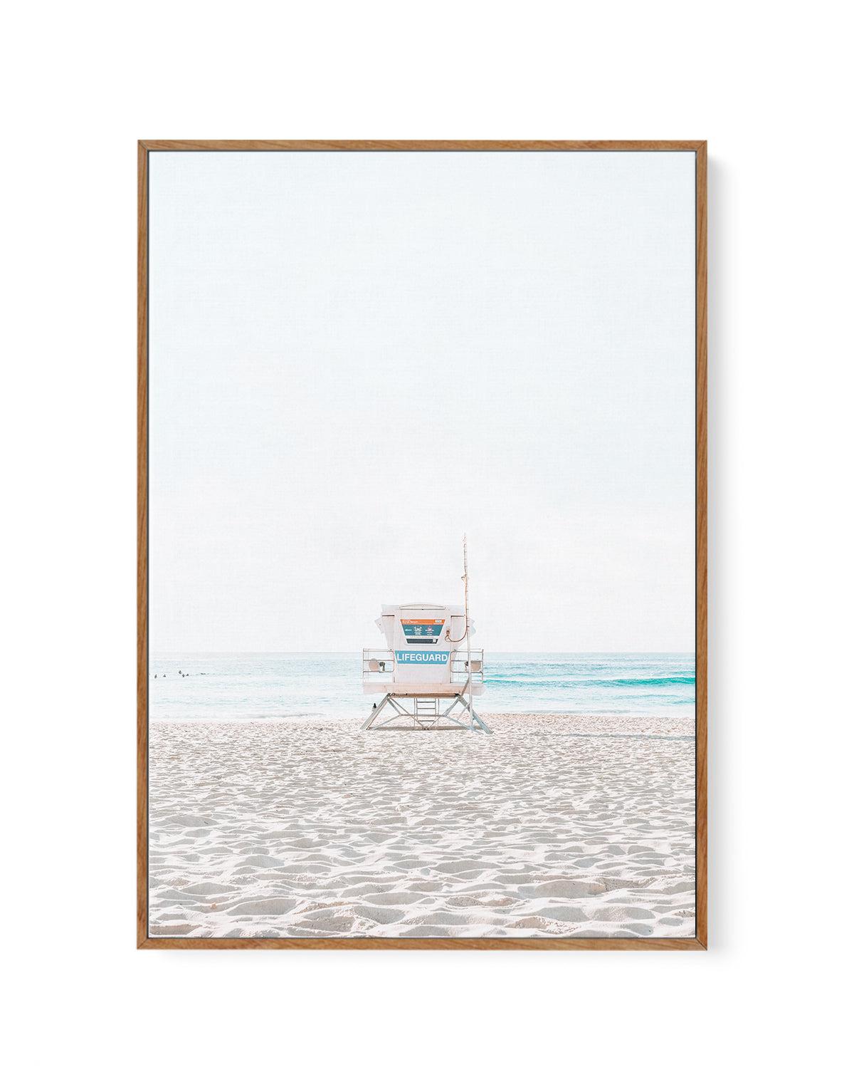 Lifeguard Tower, Bondi PT | Framed Canvas-CANVAS-You can shop wall art online with Olive et Oriel for everything from abstract art to fun kids wall art. Our beautiful modern art prints and canvas art are available from large canvas prints to wall art paintings and our proudly Australian artwork collection offers only the highest quality framed large wall art and canvas art Australia - You can buy fashion photography prints or Hampton print posters and paintings on canvas from Olive et Oriel and 