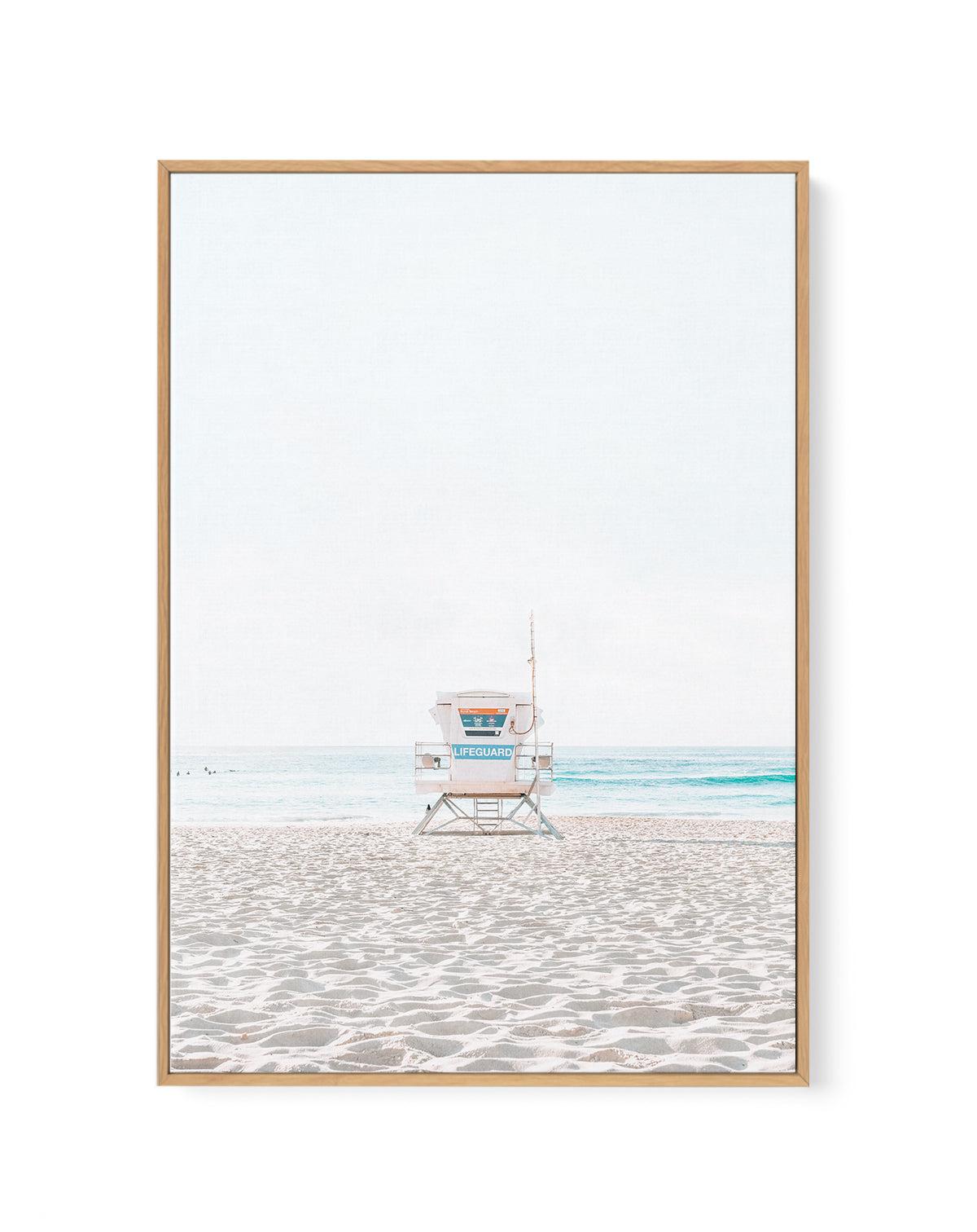 Lifeguard Tower, Bondi PT | Framed Canvas-CANVAS-You can shop wall art online with Olive et Oriel for everything from abstract art to fun kids wall art. Our beautiful modern art prints and canvas art are available from large canvas prints to wall art paintings and our proudly Australian artwork collection offers only the highest quality framed large wall art and canvas art Australia - You can buy fashion photography prints or Hampton print posters and paintings on canvas from Olive et Oriel and 