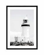 Lighthouse, Byron Bay | PT Art Print-PRINT-Olive et Oriel-Olive et Oriel-A4 | 8.3" x 11.7" | 21 x 29.7cm-Black-With White Border-Buy-Australian-Art-Prints-Online-with-Olive-et-Oriel-Your-Artwork-Specialists-Austrailia-Decorate-With-Coastal-Photo-Wall-Art-Prints-From-Our-Beach-House-Artwork-Collection-Fine-Poster-and-Framed-Artwork