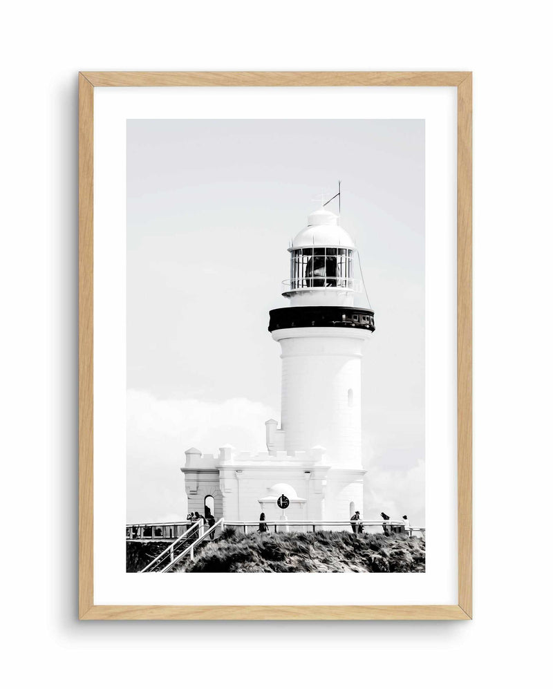 Lighthouse, Byron Bay | PT Art Print-PRINT-Olive et Oriel-Olive et Oriel-A4 | 8.3" x 11.7" | 21 x 29.7cm-Oak-With White Border-Buy-Australian-Art-Prints-Online-with-Olive-et-Oriel-Your-Artwork-Specialists-Austrailia-Decorate-With-Coastal-Photo-Wall-Art-Prints-From-Our-Beach-House-Artwork-Collection-Fine-Poster-and-Framed-Artwork