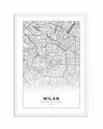 Line Art Map Of Milan Art Print-PRINT-Olive et Oriel-Olive et Oriel-A5 | 5.8" x 8.3" | 14.8 x 21cm-White-With White Border-Buy-Australian-Art-Prints-Online-with-Olive-et-Oriel-Your-Artwork-Specialists-Austrailia-Decorate-With-Coastal-Photo-Wall-Art-Prints-From-Our-Beach-House-Artwork-Collection-Fine-Poster-and-Framed-Artwork
