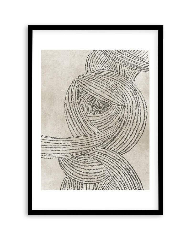 Linear Waves in Sage I Art Print-PRINT-Olive et Oriel-Olive et Oriel-A5 | 5.8" x 8.3" | 14.8 x 21cm-Black-With White Border-Buy-Australian-Art-Prints-Online-with-Olive-et-Oriel-Your-Artwork-Specialists-Austrailia-Decorate-With-Coastal-Photo-Wall-Art-Prints-From-Our-Beach-House-Artwork-Collection-Fine-Poster-and-Framed-Artwork