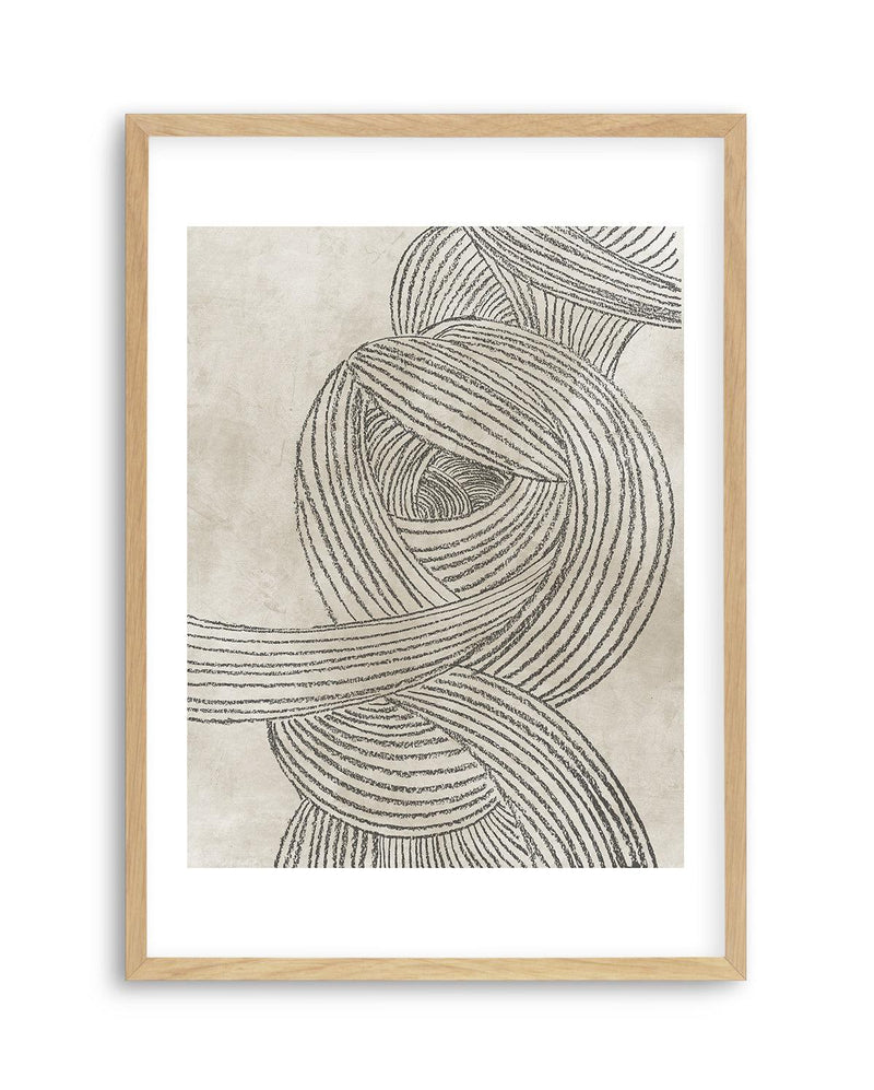 Linear Waves in Sage I Art Print-PRINT-Olive et Oriel-Olive et Oriel-A5 | 5.8" x 8.3" | 14.8 x 21cm-Oak-With White Border-Buy-Australian-Art-Prints-Online-with-Olive-et-Oriel-Your-Artwork-Specialists-Austrailia-Decorate-With-Coastal-Photo-Wall-Art-Prints-From-Our-Beach-House-Artwork-Collection-Fine-Poster-and-Framed-Artwork