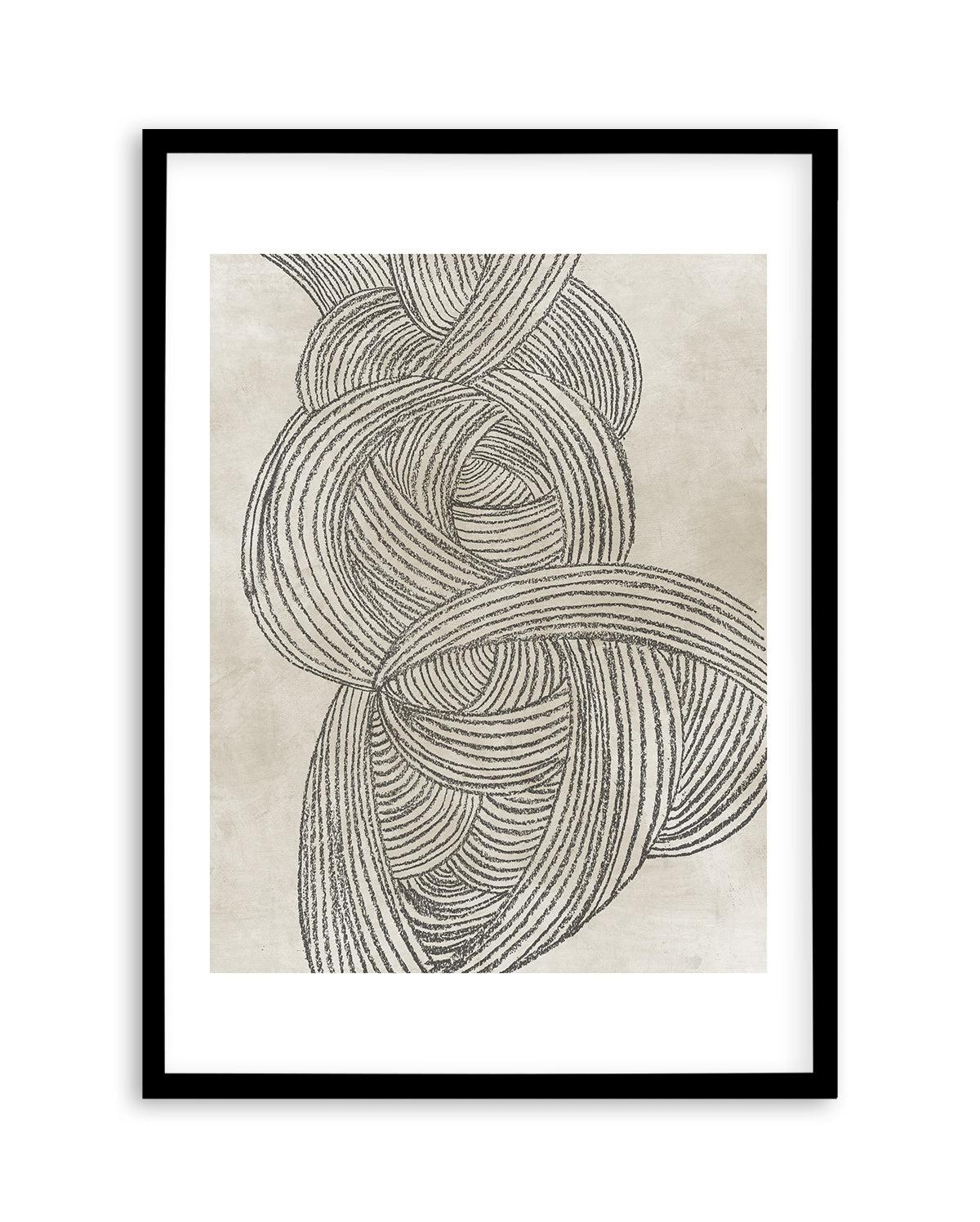 Linear Waves in Sage II Art Print-PRINT-Olive et Oriel-Olive et Oriel-A5 | 5.8" x 8.3" | 14.8 x 21cm-Black-With White Border-Buy-Australian-Art-Prints-Online-with-Olive-et-Oriel-Your-Artwork-Specialists-Austrailia-Decorate-With-Coastal-Photo-Wall-Art-Prints-From-Our-Beach-House-Artwork-Collection-Fine-Poster-and-Framed-Artwork