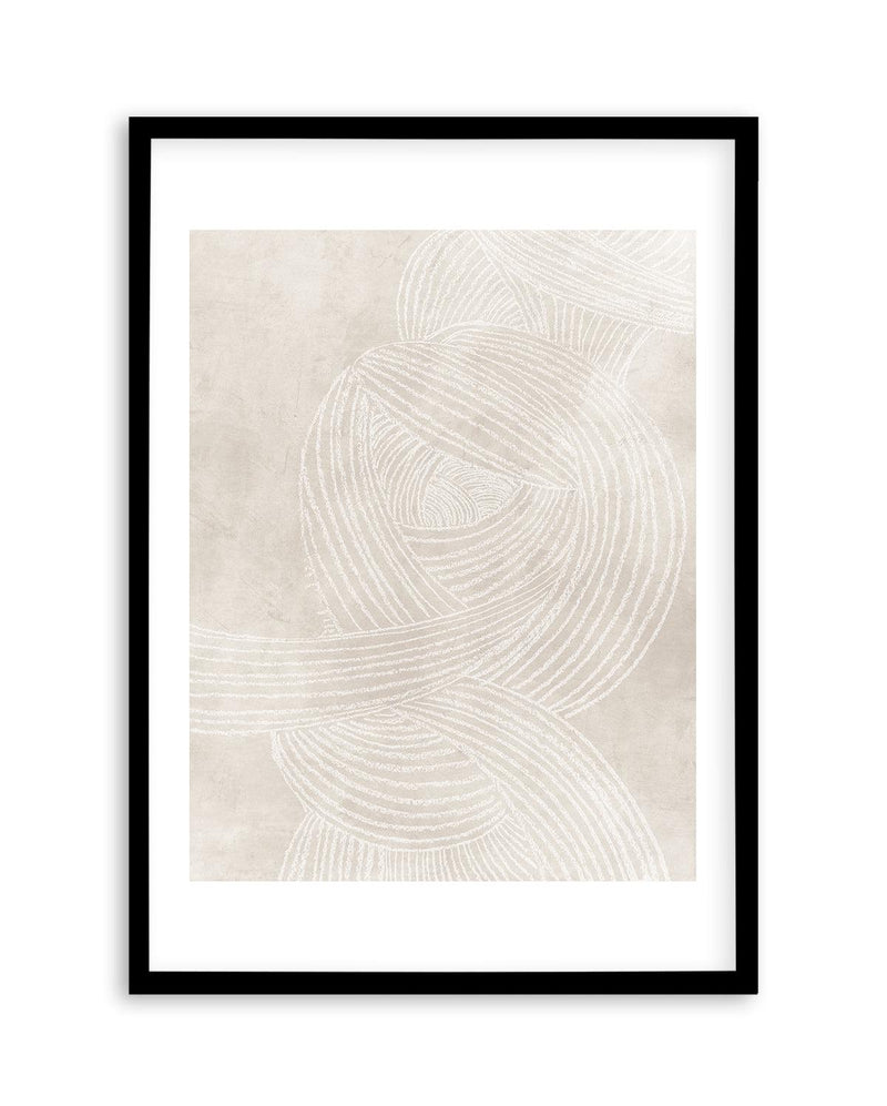Linear Waves in Sand I Art Print-PRINT-Olive et Oriel-Olive et Oriel-A5 | 5.8" x 8.3" | 14.8 x 21cm-Black-With White Border-Buy-Australian-Art-Prints-Online-with-Olive-et-Oriel-Your-Artwork-Specialists-Austrailia-Decorate-With-Coastal-Photo-Wall-Art-Prints-From-Our-Beach-House-Artwork-Collection-Fine-Poster-and-Framed-Artwork