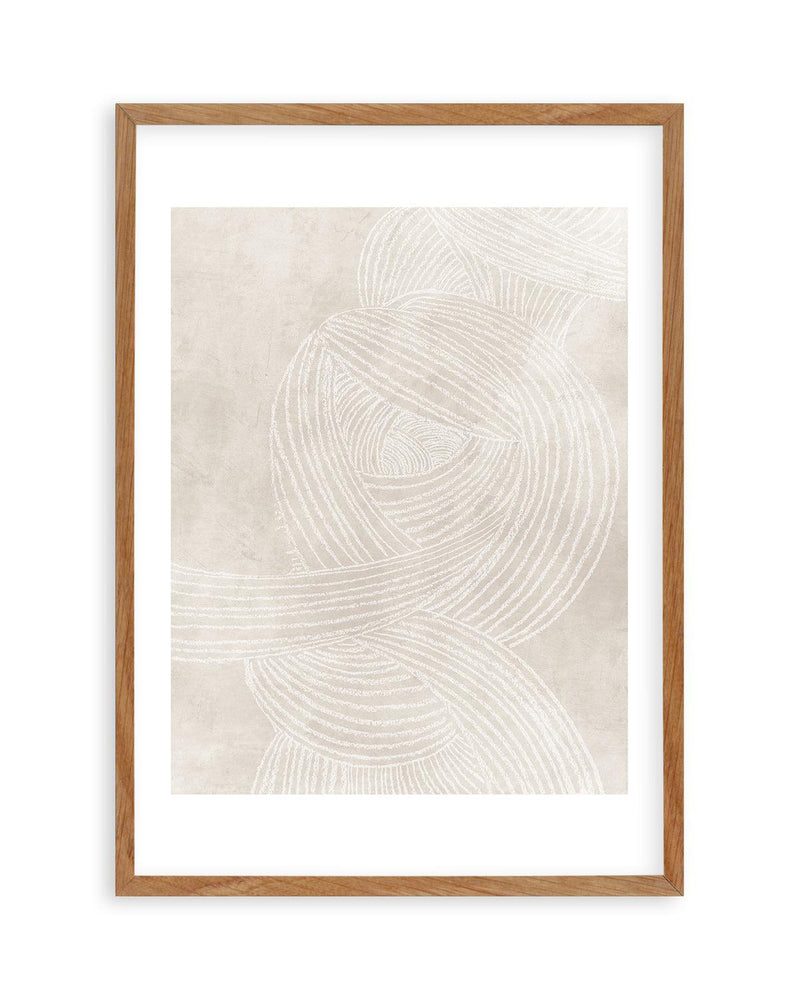 Linear Waves in Sand I Art Print-PRINT-Olive et Oriel-Olive et Oriel-50x70 cm | 19.6" x 27.5"-Walnut-With White Border-Buy-Australian-Art-Prints-Online-with-Olive-et-Oriel-Your-Artwork-Specialists-Austrailia-Decorate-With-Coastal-Photo-Wall-Art-Prints-From-Our-Beach-House-Artwork-Collection-Fine-Poster-and-Framed-Artwork