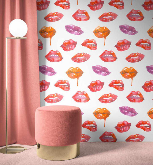 Lip Drip Wallpaper-Wallpaper-Buy Kids Removable Wallpaper Online Our Custom Made Children√¢‚Ç¨‚Ñ¢s Wallpapers Are A Fun Way To Decorate And Enhance Boys Bedroom Decor And Girls Bedrooms They Are An Amazing Addition To Your Kids Bedroom Walls Our Collection of Kids Wallpaper Is Sure To Transform Your Kids Rooms Interior Style From Pink Wallpaper To Dinosaur Wallpaper Even Marble Wallpapers For Teen Boys Shop Peel And Stick Wallpaper Online Today With Olive et Oriel