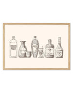 Liquor Cabinet Art Print-PRINT-Olive et Oriel-Olive et Oriel-A5 | 5.8" x 8.3" | 14.8 x 21cm-Oak-With White Border-Buy-Australian-Art-Prints-Online-with-Olive-et-Oriel-Your-Artwork-Specialists-Austrailia-Decorate-With-Coastal-Photo-Wall-Art-Prints-From-Our-Beach-House-Artwork-Collection-Fine-Poster-and-Framed-Artwork