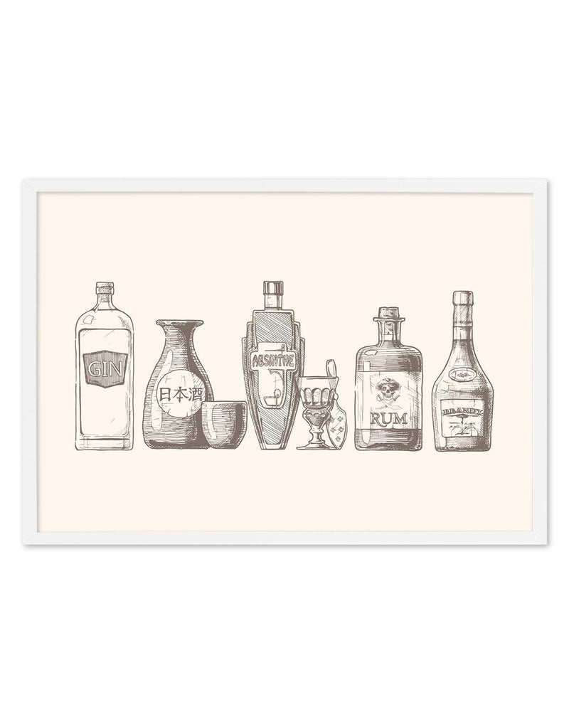 Liquor Cabinet Art Print-PRINT-Olive et Oriel-Olive et Oriel-A5 | 5.8" x 8.3" | 14.8 x 21cm-White-With White Border-Buy-Australian-Art-Prints-Online-with-Olive-et-Oriel-Your-Artwork-Specialists-Austrailia-Decorate-With-Coastal-Photo-Wall-Art-Prints-From-Our-Beach-House-Artwork-Collection-Fine-Poster-and-Framed-Artwork