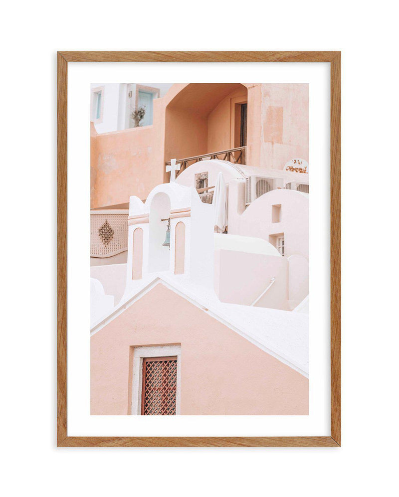 Little Blue Bell | Santorini Art Print-Shop Greece Wall Art Prints Online with Olive et Oriel - Our collection of Greek Islands art prints offer unique wall art including blue domes of Santorini in Oia, mediterranean sea prints and incredible posters from Milos and other Greece landscape photography - this collection will add mediterranean blue to your home, perfect for updating the walls in coastal, beach house style. There is Greece art on canvas and extra large wall art with fast, free shippi