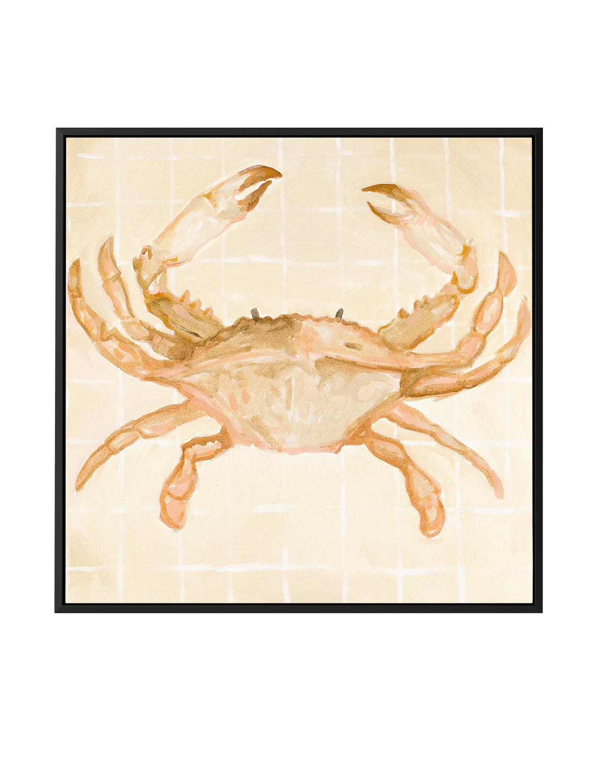 Little Bohemian Crab by Natalie Jane | Framed Canvas Art Print