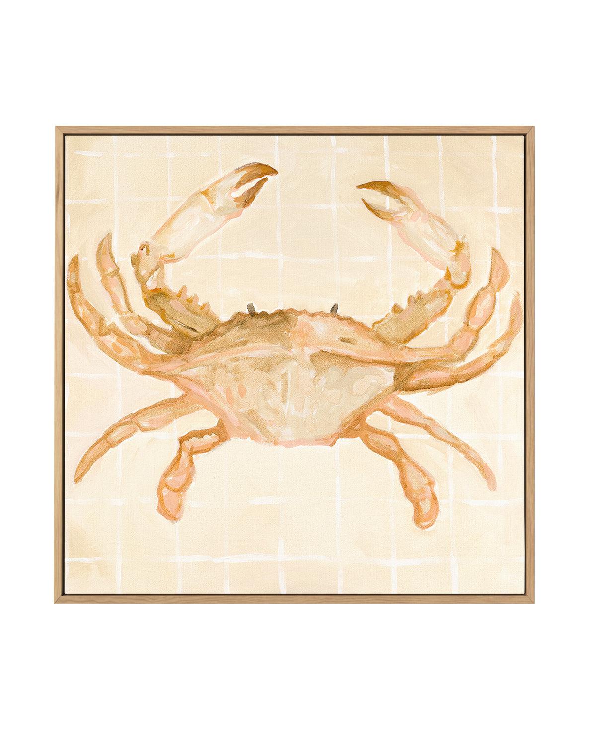 Little Bohemian Crab by Natalie Jane | Framed Canvas Art Print