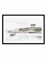 Little Blue Boat Art Print-PRINT-Olive et Oriel-Olive et Oriel-A5 | 5.8" x 8.3" | 14.8 x 21cm-Black-With White Border-Buy-Australian-Art-Prints-Online-with-Olive-et-Oriel-Your-Artwork-Specialists-Austrailia-Decorate-With-Coastal-Photo-Wall-Art-Prints-From-Our-Beach-House-Artwork-Collection-Fine-Poster-and-Framed-Artwork