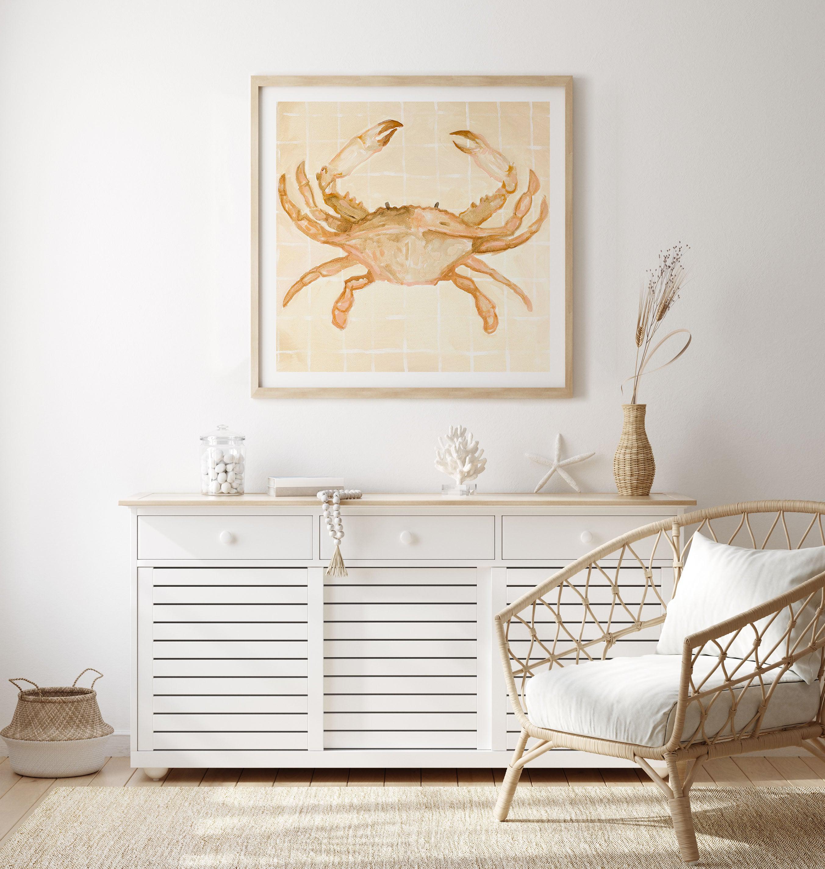 Little Bohemian Crab by Natalie Jane Art Print