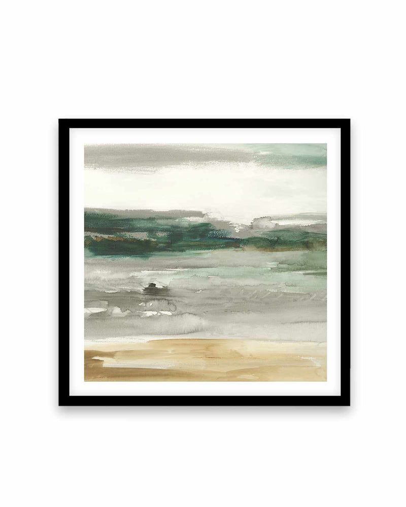 Look Out I Art Print-PRINT-Order sage mint green framed abstract painting wall art prints online with Olive et Oriel Australia