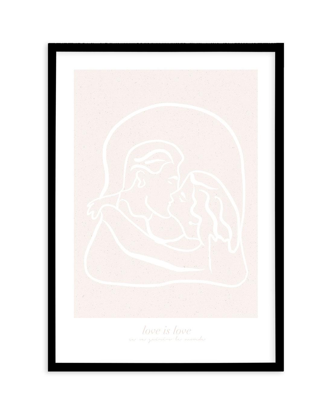 Love Is Love III Art Print-PRINT-Olive et Oriel-Olive et Oriel-A5 | 5.8" x 8.3" | 14.8 x 21cm-Black-With White Border-Buy-Australian-Art-Prints-Online-with-Olive-et-Oriel-Your-Artwork-Specialists-Austrailia-Decorate-With-Coastal-Photo-Wall-Art-Prints-From-Our-Beach-House-Artwork-Collection-Fine-Poster-and-Framed-Artwork