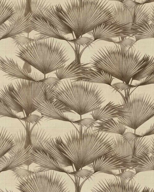 Luxe Fan Palm In Ink Wallpaper