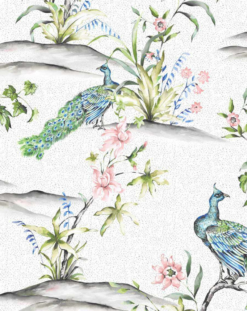 Luxe Peacock Wallpaper-Wallpaper-Buy Kids Removable Wallpaper Online Our Custom Made Children‚àö¬¢‚Äö√á¬®‚Äö√ë¬¢s Wallpapers Are A Fun Way To Decorate And Enhance Boys Bedroom Decor And Girls Bedrooms They Are An Amazing Addition To Your Kids Bedroom Walls Our Collection of Kids Wallpaper Is Sure To Transform Your Kids Rooms Interior Style From Pink Wallpaper To Dinosaur Wallpaper Even Marble Wallpapers For Teen Boys Shop Peel And Stick Wallpaper Online Today With Olive et Oriel