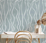 Luxe Stripe in Coastal Blue Wallpaper-Wallpaper-Buy Kids Removable Wallpaper Online Our Custom Made Children‚àö¬¢‚Äö√á¬®‚Äö√ë¬¢s Wallpapers Are A Fun Way To Decorate And Enhance Boys Bedroom Decor And Girls Bedrooms They Are An Amazing Addition To Your Kids Bedroom Walls Our Collection of Kids Wallpaper Is Sure To Transform Your Kids Rooms Interior Style From Pink Wallpaper To Dinosaur Wallpaper Even Marble Wallpapers For Teen Boys Shop Peel And Stick Wallpaper Online Today With Olive et Oriel