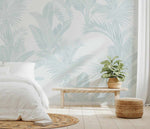 Luxe Tropical in Azure Wallpaper - Olive et Oriel