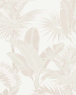 Luxe Tropical in Sand Wallpaper