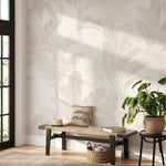 Luxe Tropical in Sand Wallpaper - Olive et Oriel