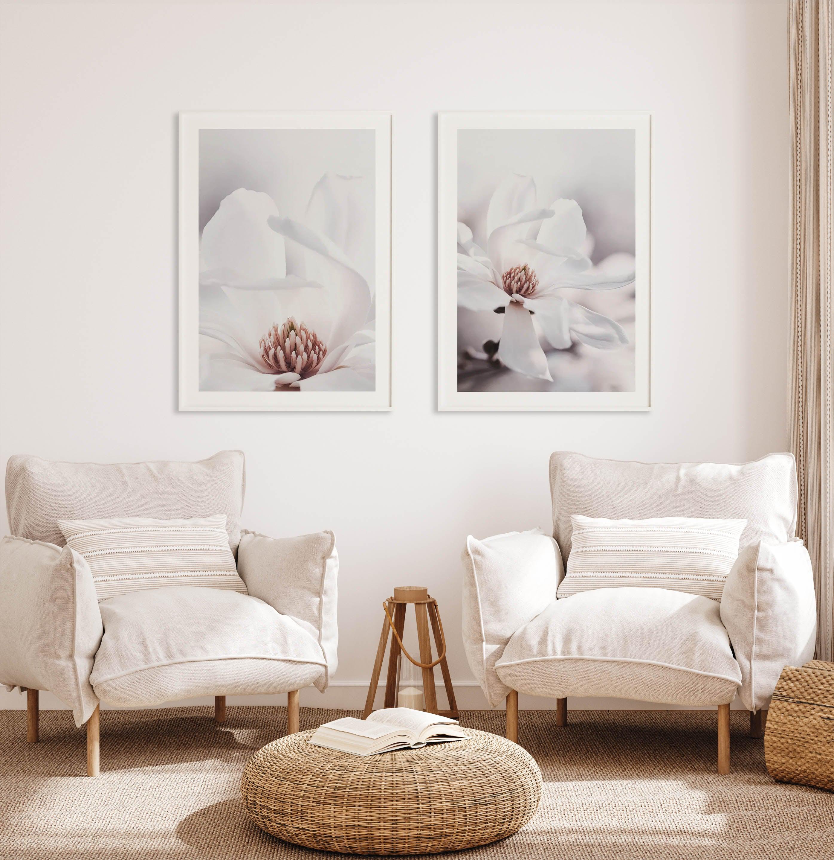 White Magnolia II Art Print-PRINT-Olive et Oriel-Olive et Oriel-Buy-Australian-Art-Prints-Online-with-Olive-et-Oriel-Your-Artwork-Specialists-Austrailia-Decorate-With-Coastal-Photo-Wall-Art-Prints-From-Our-Beach-House-Artwork-Collection-Fine-Poster-and-Framed-Artwork