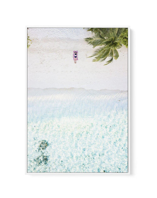 Maldives From Above | Framed Canvas-CANVAS-You can shop wall art online with Olive et Oriel for everything from abstract art to fun kids wall art. Our beautiful modern art prints and canvas art are available from large canvas prints to wall art paintings and our proudly Australian artwork collection offers only the highest quality framed large wall art and canvas art Australia - You can buy fashion photography prints or Hampton print posters and paintings on canvas from Olive et Oriel and have t