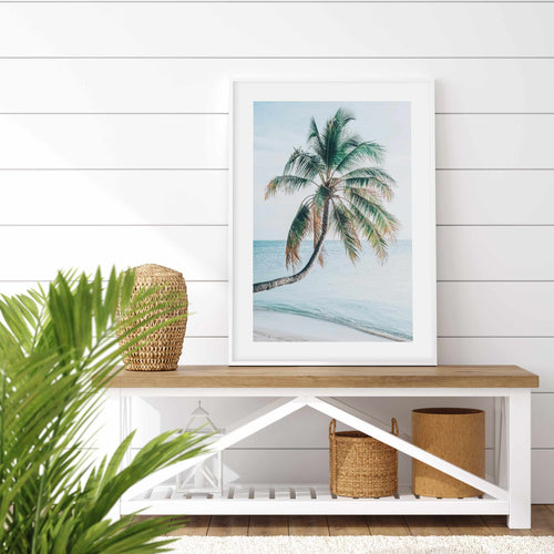 Maldivian Palm I Art Print-PRINT-Olive et Oriel-Olive et Oriel-Buy-Australian-Art-Prints-Online-with-Olive-et-Oriel-Your-Artwork-Specialists-Austrailia-Decorate-With-Coastal-Photo-Wall-Art-Prints-From-Our-Beach-House-Artwork-Collection-Fine-Poster-and-Framed-Artwork