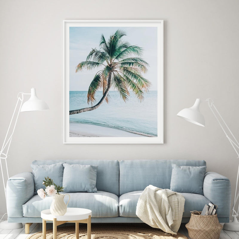 SHOP Maldivian Palm No 1 | Bent Palm Tree Art Print or Poster – Olive ...