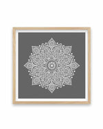 Mandala | Charcoal SQ Art Print-Buy-Bohemian-Wall-Art-Print-And-Boho-Pictures-from-Olive-et-Oriel-Bohemian-Wall-Art-Print-And-Boho-Pictures-And-Also-Boho-Abstract-Art-Paintings-On-Canvas-For-A-Girls-Bedroom-Wall-Decor-Collection-of-Boho-Style-Feminine-Art-Poster-and-Framed-Artwork-Update-Your-Home-Decorating-Style-With-These-Beautiful-Wall-Art-Prints-Australia
