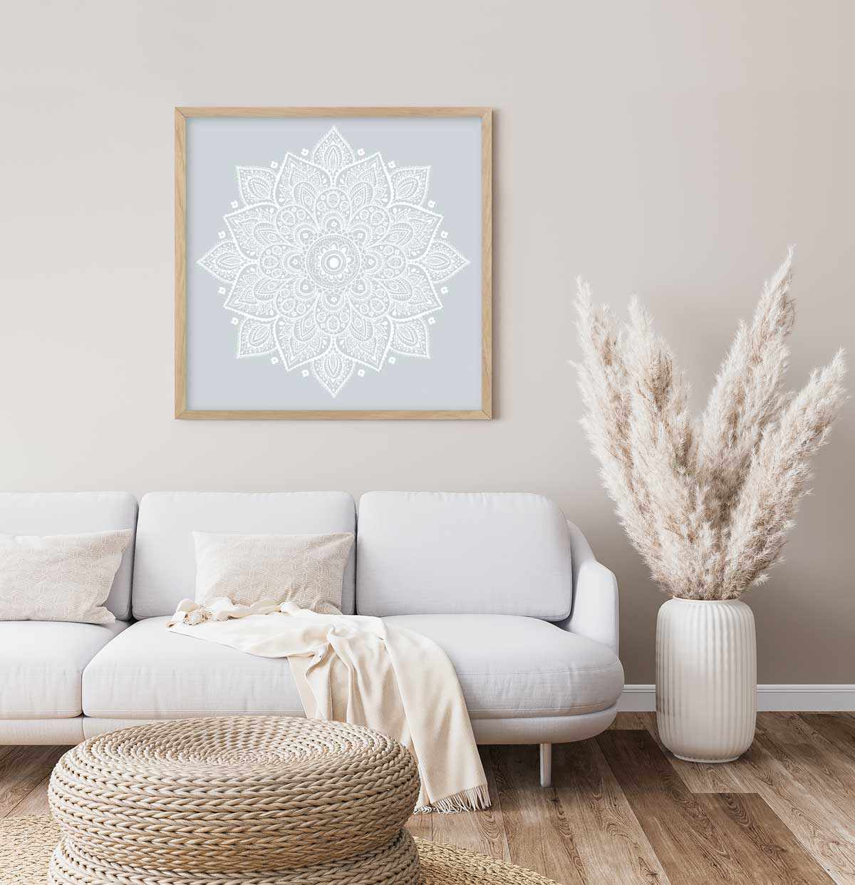 Mandala | Pale Blue SQ Art Print-Buy-Bohemian-Wall-Art-Print-And-Boho-Pictures-from-Olive-et-Oriel-Bohemian-Wall-Art-Print-And-Boho-Pictures-And-Also-Boho-Abstract-Art-Paintings-On-Canvas-For-A-Girls-Bedroom-Wall-Decor-Collection-of-Boho-Style-Feminine-Art-Poster-and-Framed-Artwork-Update-Your-Home-Decorating-Style-With-These-Beautiful-Wall-Art-Prints-Australia