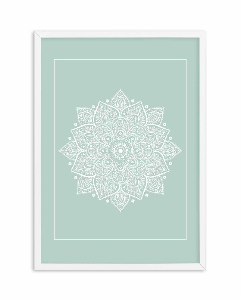 Mandala | Seafoam Art Print-Buy-Bohemian-Wall-Art-Print-And-Boho-Pictures-from-Olive-et-Oriel-Bohemian-Wall-Art-Print-And-Boho-Pictures-And-Also-Boho-Abstract-Art-Paintings-On-Canvas-For-A-Girls-Bedroom-Wall-Decor-Collection-of-Boho-Style-Feminine-Art-Poster-and-Framed-Artwork-Update-Your-Home-Decorating-Style-With-These-Beautiful-Wall-Art-Prints-Australia