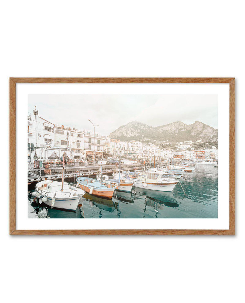 Marina Grande II | Capri Art Print-PRINT-Olive et Oriel-Olive et Oriel-50x70 cm | 19.6" x 27.5"-Walnut-With White Border-Buy-Australian-Art-Prints-Online-with-Olive-et-Oriel-Your-Artwork-Specialists-Austrailia-Decorate-With-Coastal-Photo-Wall-Art-Prints-From-Our-Beach-House-Artwork-Collection-Fine-Poster-and-Framed-Artwork