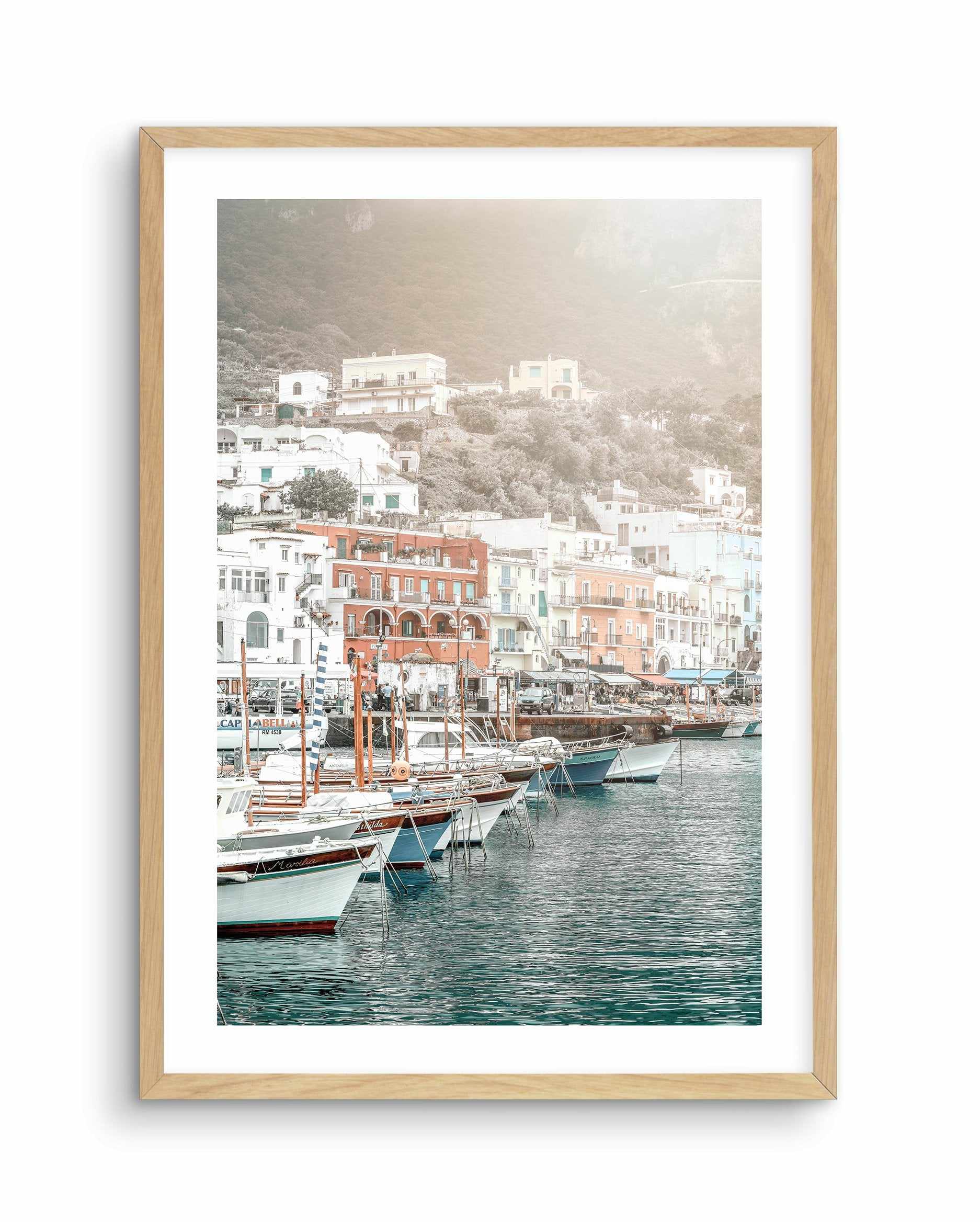 Marina Grande PT | Capri Art Print-PRINT-Olive et Oriel-Olive et Oriel-A5 | 5.8" x 8.3" | 14.8 x 21cm-Oak-With White Border-Buy-Australian-Art-Prints-Online-with-Olive-et-Oriel-Your-Artwork-Specialists-Austrailia-Decorate-With-Coastal-Photo-Wall-Art-Prints-From-Our-Beach-House-Artwork-Collection-Fine-Poster-and-Framed-Artwork