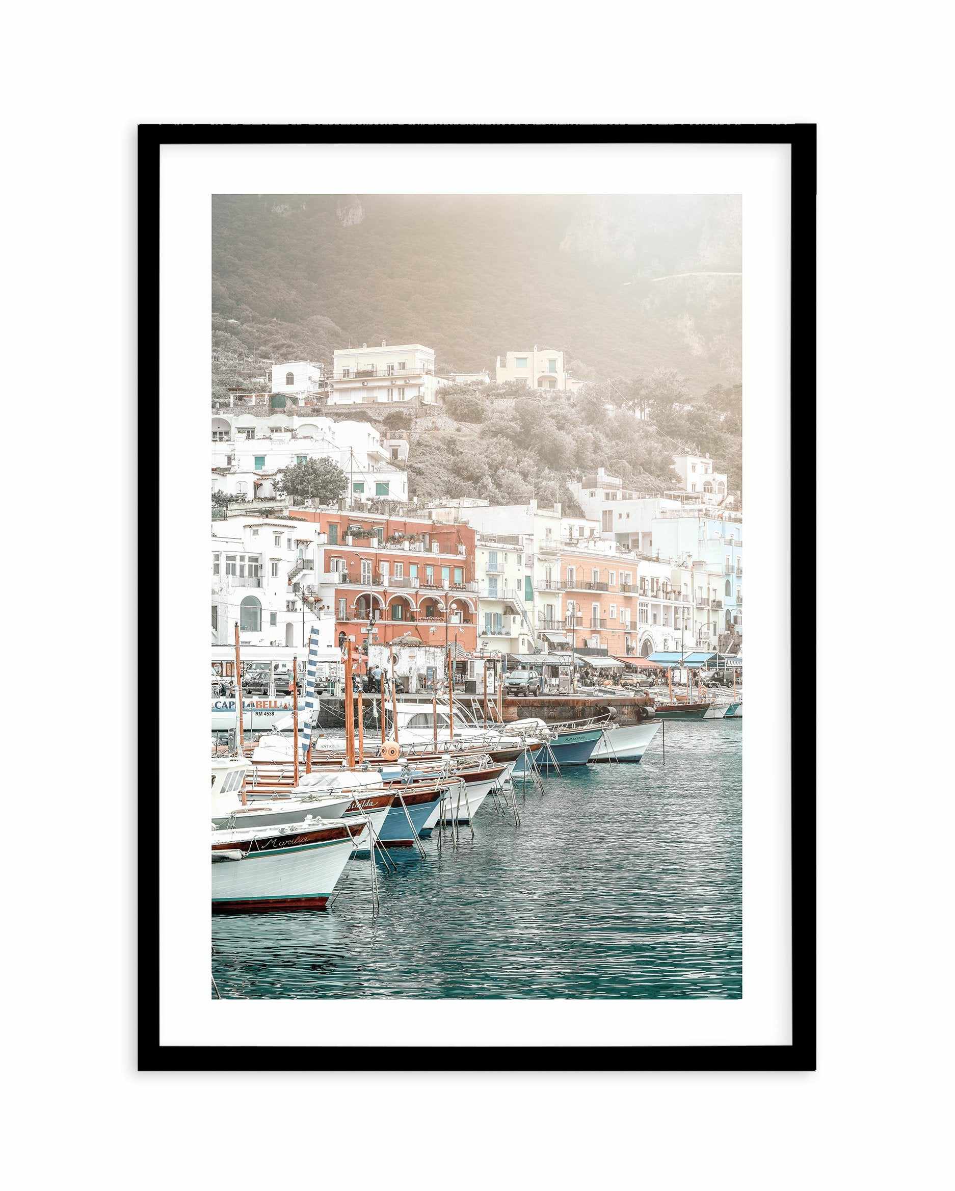 Marina Grande PT | Capri Art Print-PRINT-Olive et Oriel-Olive et Oriel-A5 | 5.8" x 8.3" | 14.8 x 21cm-Black-With White Border-Buy-Australian-Art-Prints-Online-with-Olive-et-Oriel-Your-Artwork-Specialists-Austrailia-Decorate-With-Coastal-Photo-Wall-Art-Prints-From-Our-Beach-House-Artwork-Collection-Fine-Poster-and-Framed-Artwork