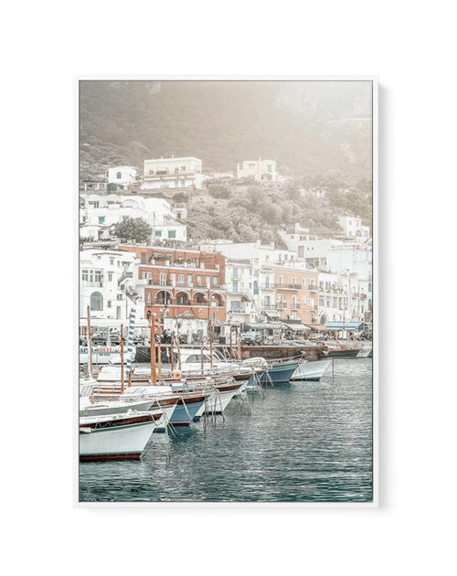 Marina Grande PT | Capri | Framed Canvas-CANVAS-You can shop wall art online with Olive et Oriel for everything from abstract art to fun kids wall art. Our beautiful modern art prints and canvas art are available from large canvas prints to wall art paintings and our proudly Australian artwork collection offers only the highest quality framed large wall art and canvas art Australia - You can buy fashion photography prints or Hampton print posters and paintings on canvas from Olive et Oriel and h