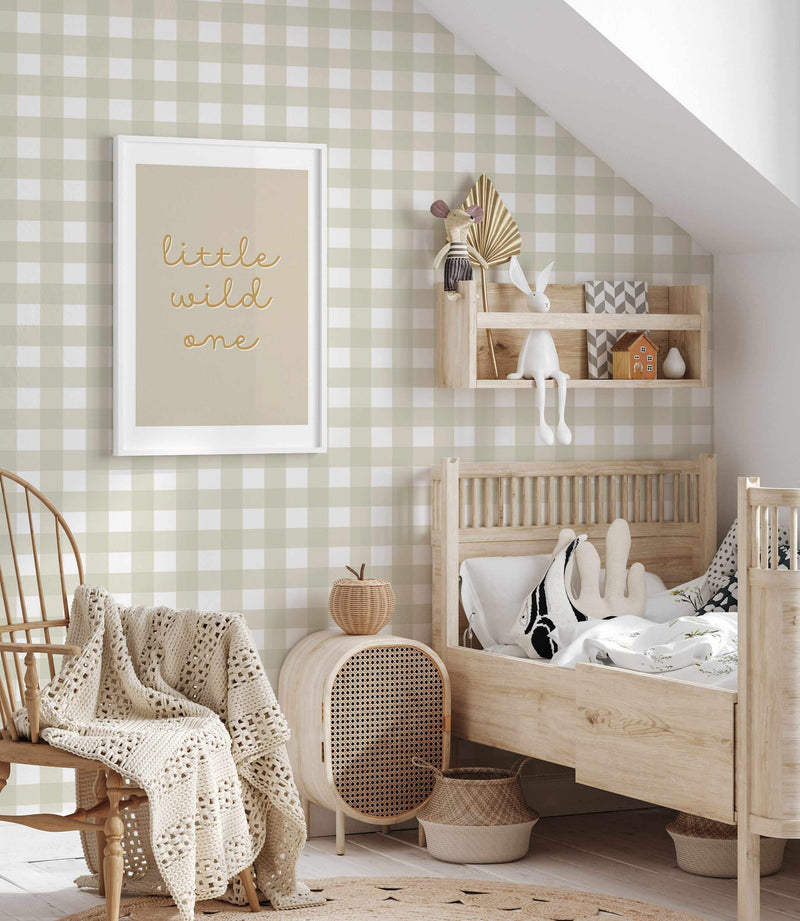 Medium Gingham Wallpaper | Multiple Colour Options-Wallpaper-Buy-Australian-Removable-Wallpaper-In-Gingham-Wallpaper-Peel-And-Stick-Wallpaper-Online-At-Olive-et-Oriel-Shop-Plaid-&-Check-Style-Wall-Papers-Decorate-Your-Bedroom-Living-Room-Kids-Room-or-Commercial-Interior