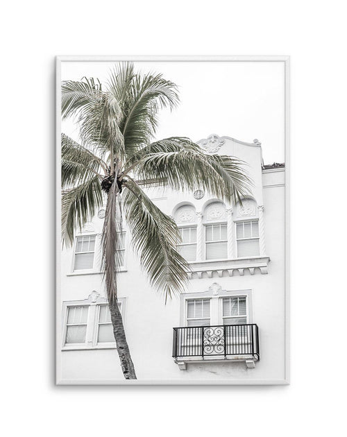 Miami Palm Art Print-PRINT-Olive et Oriel-Olive et Oriel-A4 | 8.3" x 11.7" | 21 x 29.7cm-Unframed Art Print-With White Border-Buy-Australian-Art-Prints-Online-with-Olive-et-Oriel-Your-Artwork-Specialists-Austrailia-Decorate-With-Coastal-Photo-Wall-Art-Prints-From-Our-Beach-House-Artwork-Collection-Fine-Poster-and-Framed-Artwork