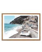 Midday in Positano Art Print-PRINT-Olive et Oriel-Olive et Oriel-50x70 cm | 19.6" x 27.5"-Walnut-With White Border-Buy-Australian-Art-Prints-Online-with-Olive-et-Oriel-Your-Artwork-Specialists-Austrailia-Decorate-With-Coastal-Photo-Wall-Art-Prints-From-Our-Beach-House-Artwork-Collection-Fine-Poster-and-Framed-Artwork