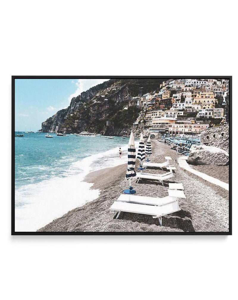 Midday in Positano | Framed Canvas-CANVAS-You can shop wall art online with Olive et Oriel for everything from abstract art to fun kids wall art. Our beautiful modern art prints and canvas art are available from large canvas prints to wall art paintings and our proudly Australian artwork collection offers only the highest quality framed large wall art and canvas art Australia - You can buy fashion photography prints or Hampton print posters and paintings on canvas from Olive et Oriel and have th
