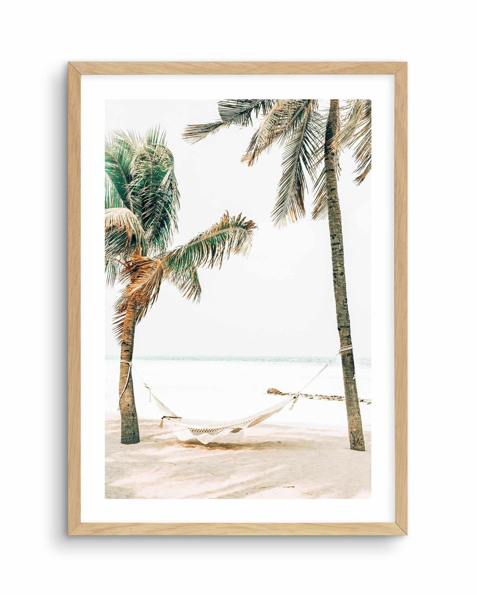 SHOP Midday in the Maldives | Palm Tree Hammock Art Print or Poster ...