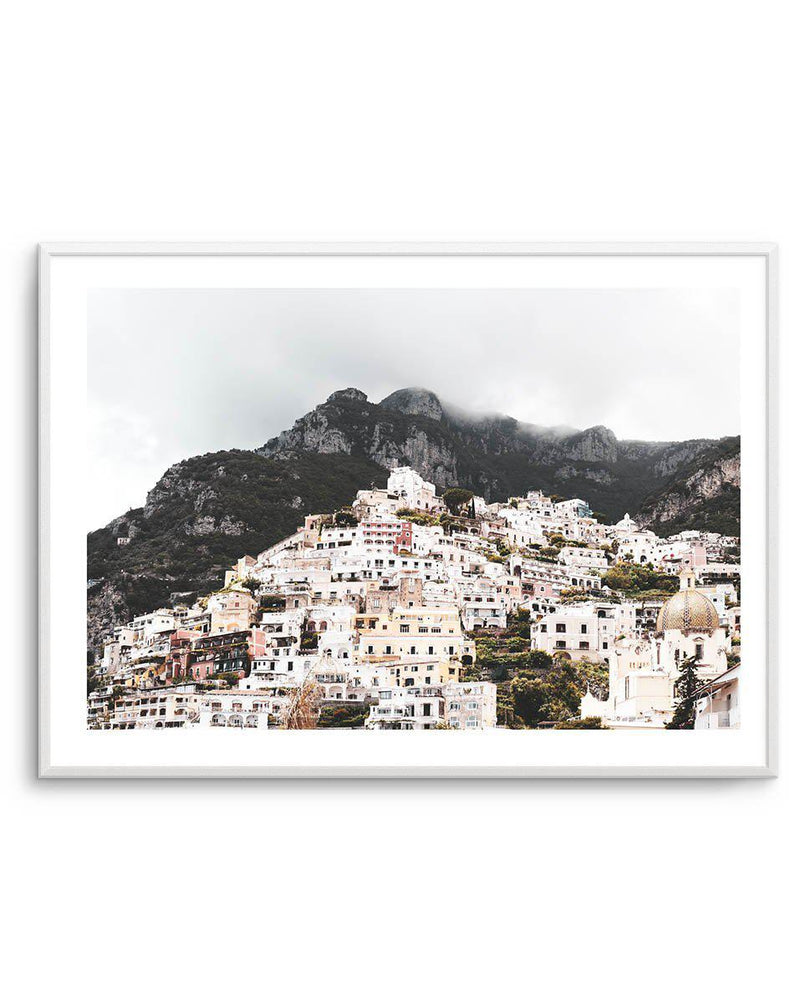 Mist Over Positano Art Print-PRINT-Olive et Oriel-Olive et Oriel-A5 | 5.8" x 8.3" | 14.8 x 21cm-Unframed Art Print-With White Border-Buy-Australian-Art-Prints-Online-with-Olive-et-Oriel-Your-Artwork-Specialists-Austrailia-Decorate-With-Coastal-Photo-Wall-Art-Prints-From-Our-Beach-House-Artwork-Collection-Fine-Poster-and-Framed-Artwork