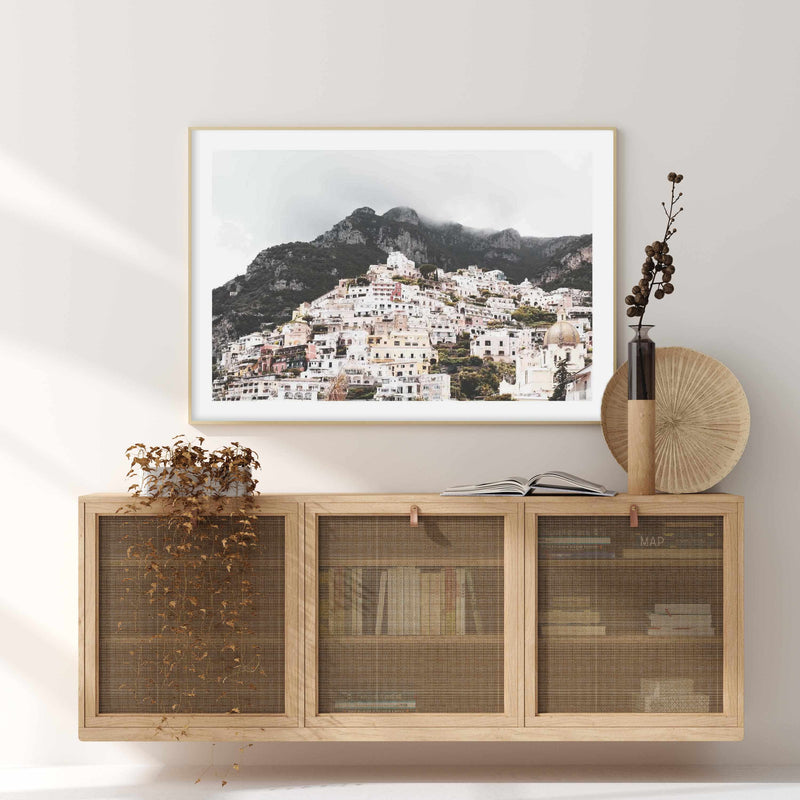 Mist Over Positano Art Print-PRINT-Olive et Oriel-Olive et Oriel-Buy-Australian-Art-Prints-Online-with-Olive-et-Oriel-Your-Artwork-Specialists-Austrailia-Decorate-With-Coastal-Photo-Wall-Art-Prints-From-Our-Beach-House-Artwork-Collection-Fine-Poster-and-Framed-Artwork