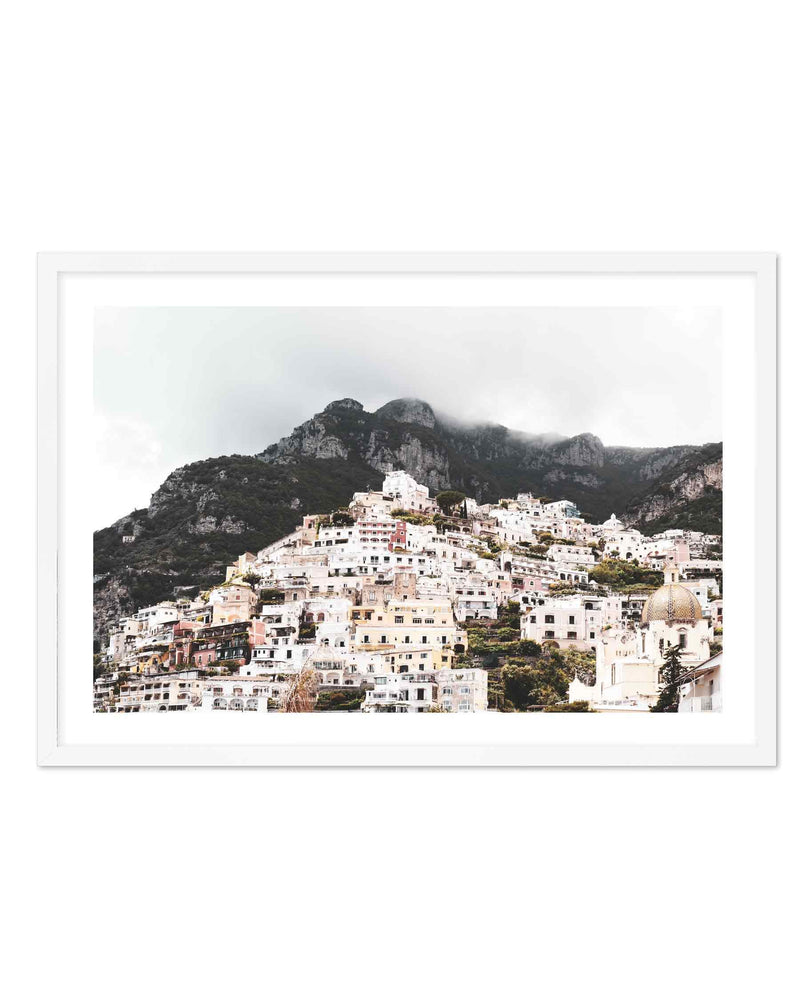 Mist Over Positano Art Print-PRINT-Olive et Oriel-Olive et Oriel-A5 | 5.8" x 8.3" | 14.8 x 21cm-White-With White Border-Buy-Australian-Art-Prints-Online-with-Olive-et-Oriel-Your-Artwork-Specialists-Austrailia-Decorate-With-Coastal-Photo-Wall-Art-Prints-From-Our-Beach-House-Artwork-Collection-Fine-Poster-and-Framed-Artwork